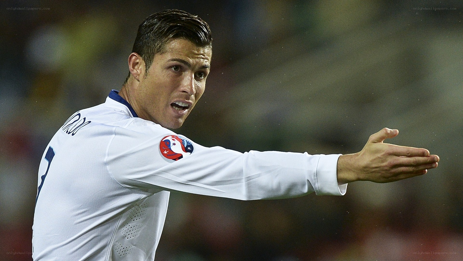 Cristiano Ronaldo on the field