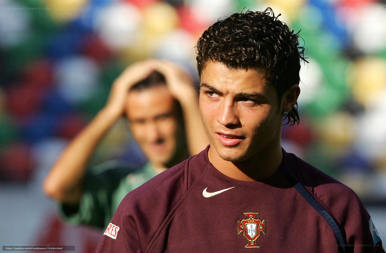 Cristiano Ronaldo on the field