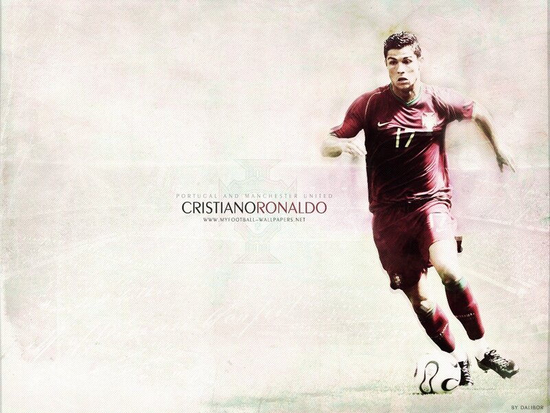 Cristiano Ronaldo Running — Red, Dynamic