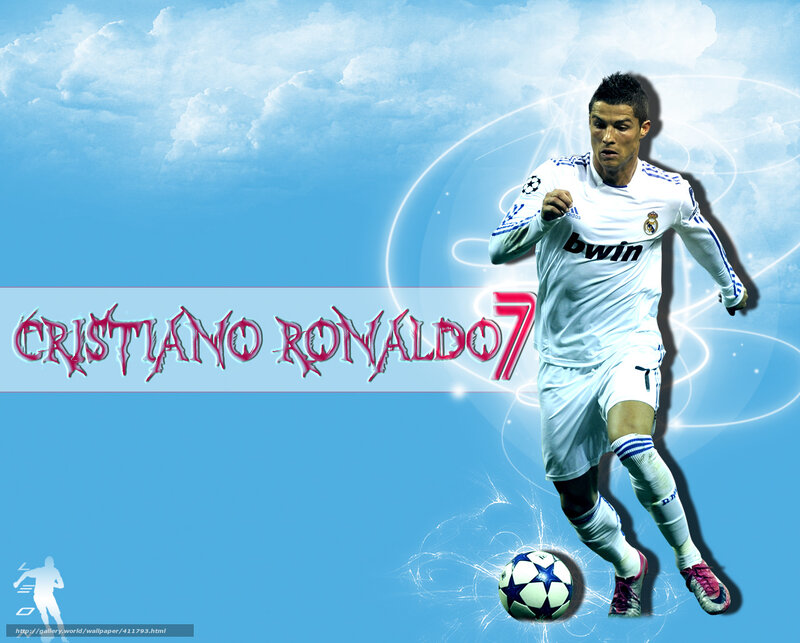 Cristiano Ronaldo Soccer Player — Blue