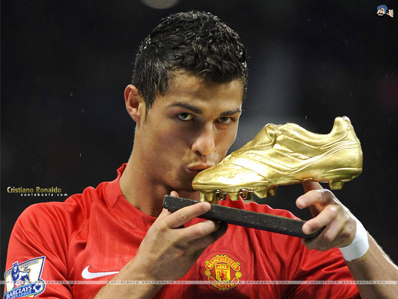 Cristiano Ronaldo with golden boot