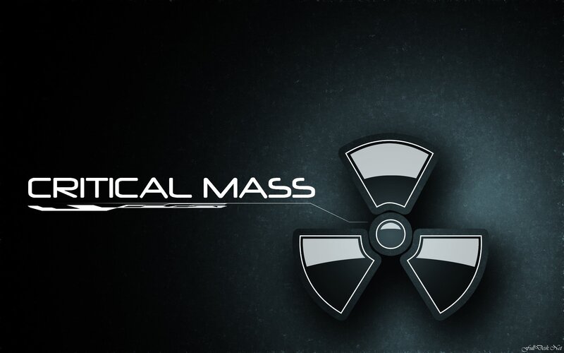 Critical Mass logo with radiation symbol