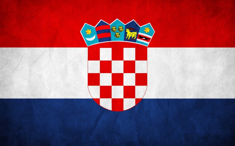 Croatian flag with coat of arms