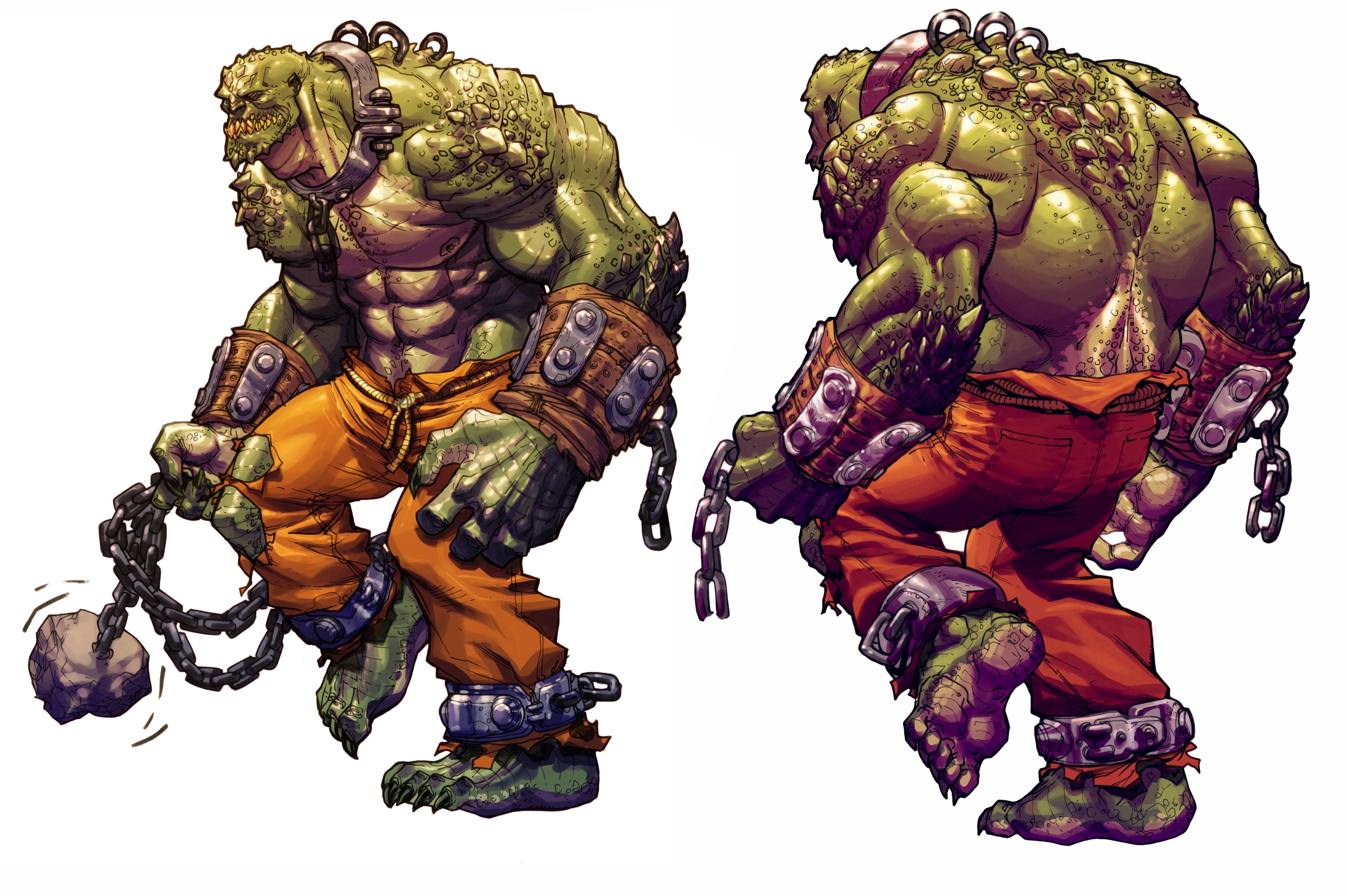 croc-like prisoner character