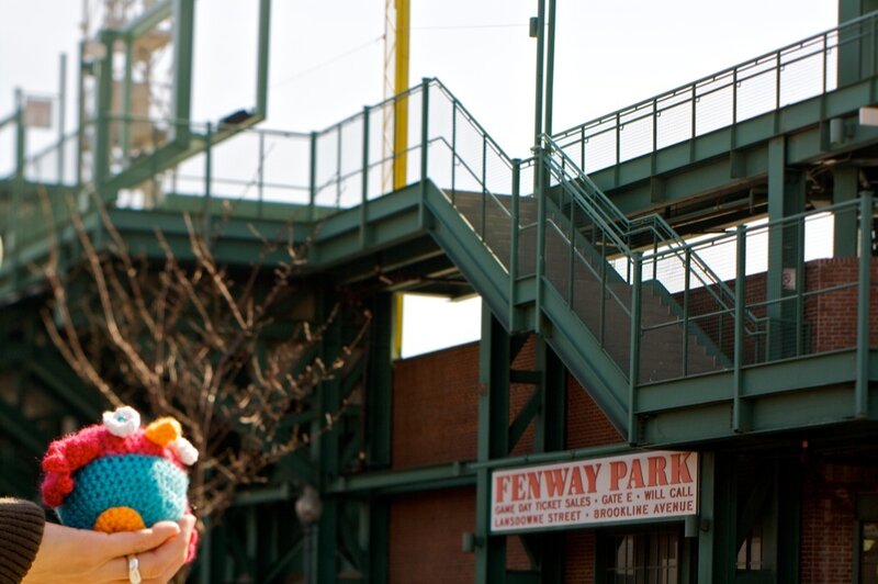 Crochet toy at Fenway Park