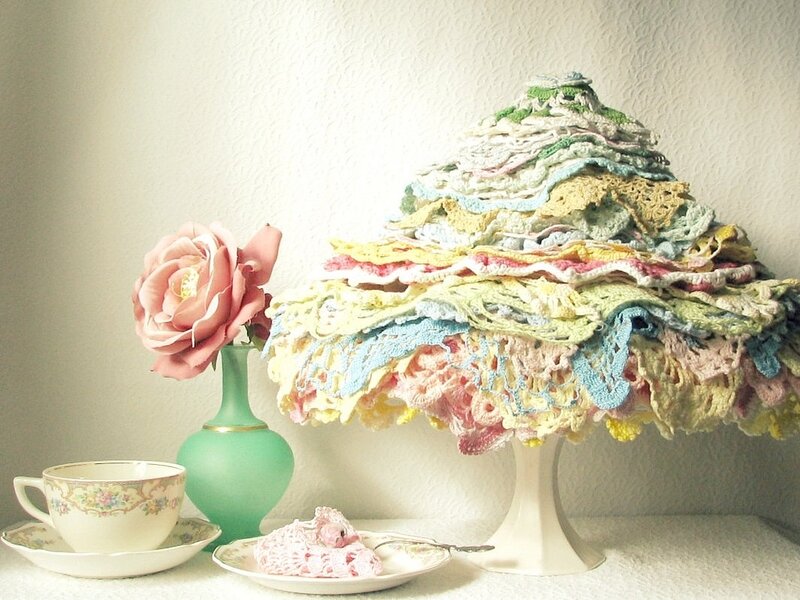Crocheted Cake Stand