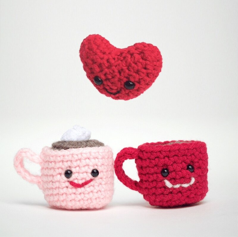 Crocheted Coffee Cups