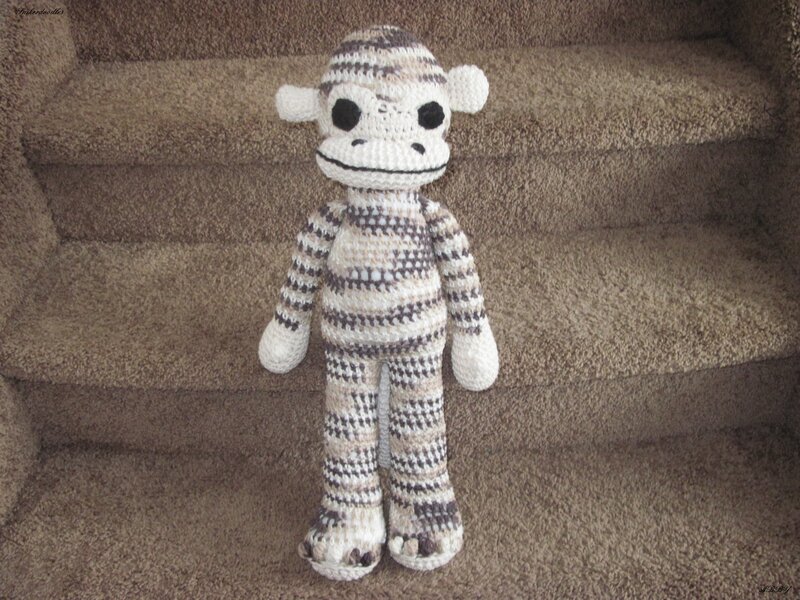 Crocheted Monkey Doll