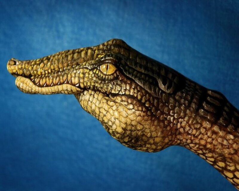 crocodile head sculpture