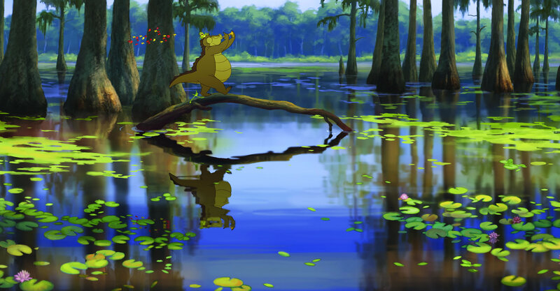 Crocodile on a Log