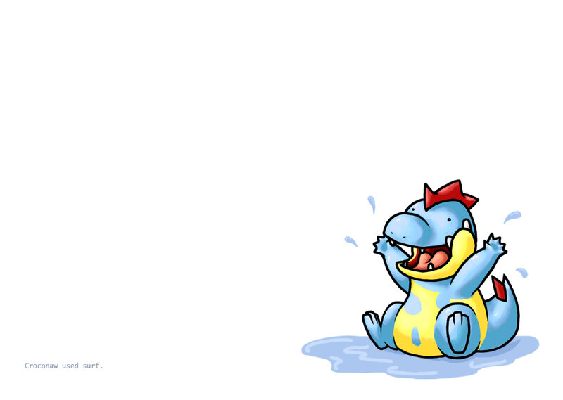 Croconaw using surf
