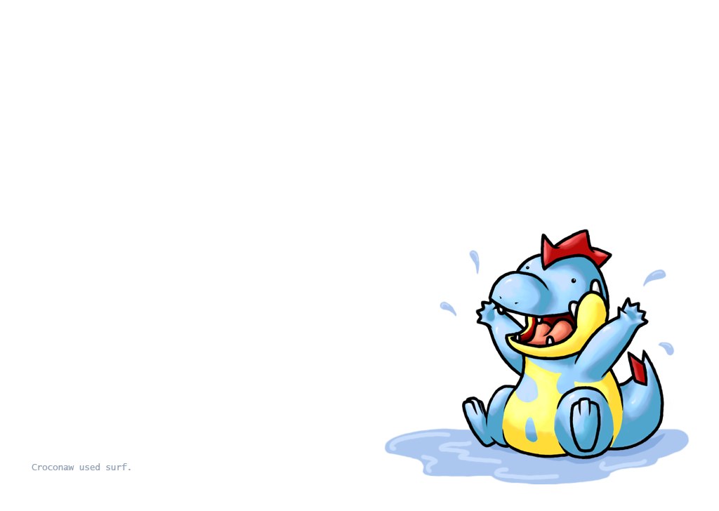 Croconaw using surf