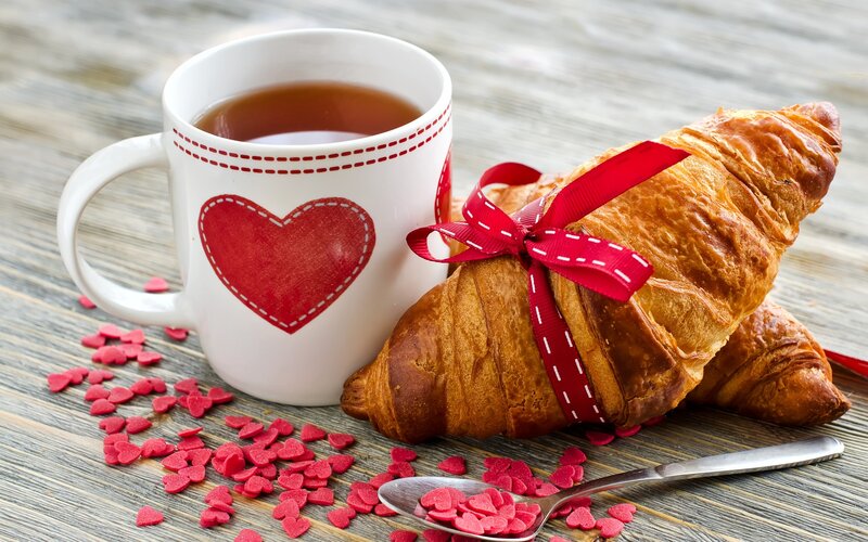Croissant and Tea Cup