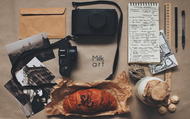 Croissant with Camera