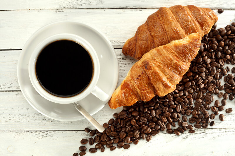 Croissants and Coffee — Brown, Calm, Morning