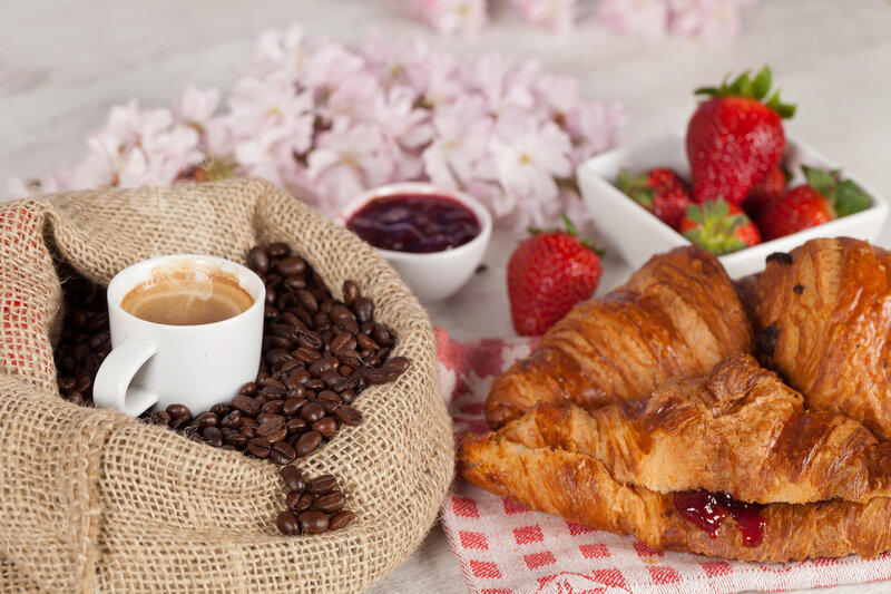 Croissants and Coffee — Brown, Calm