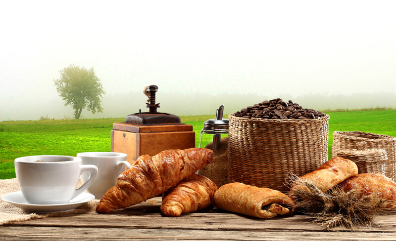 Croissants and Coffee — Brown, Serene
