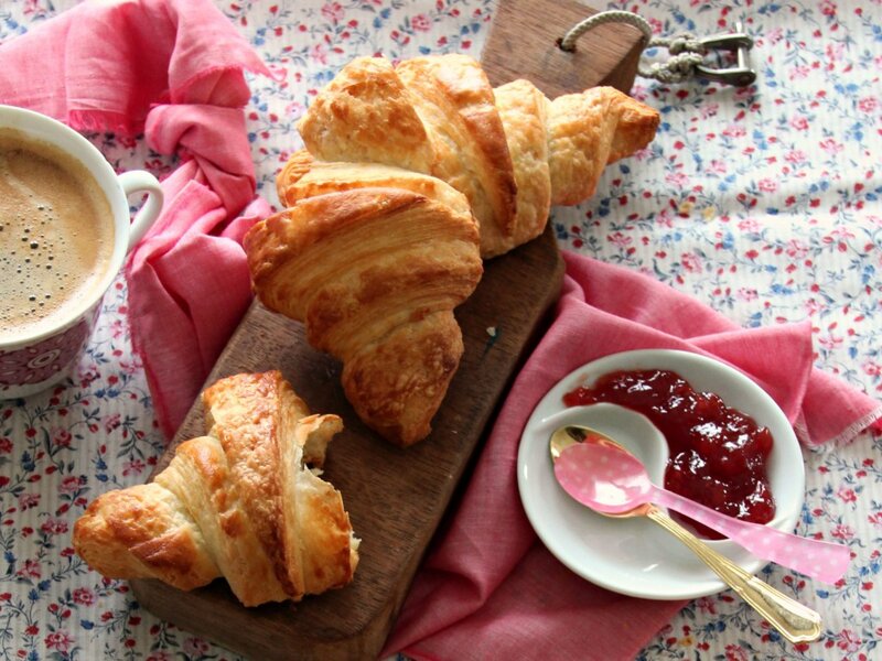 Croissants and Coffee — Pink