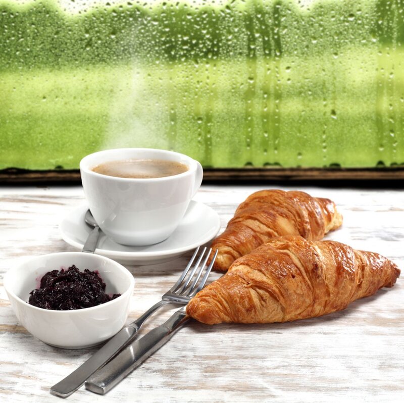 Croissants and Coffee — White, Calm, Morning
