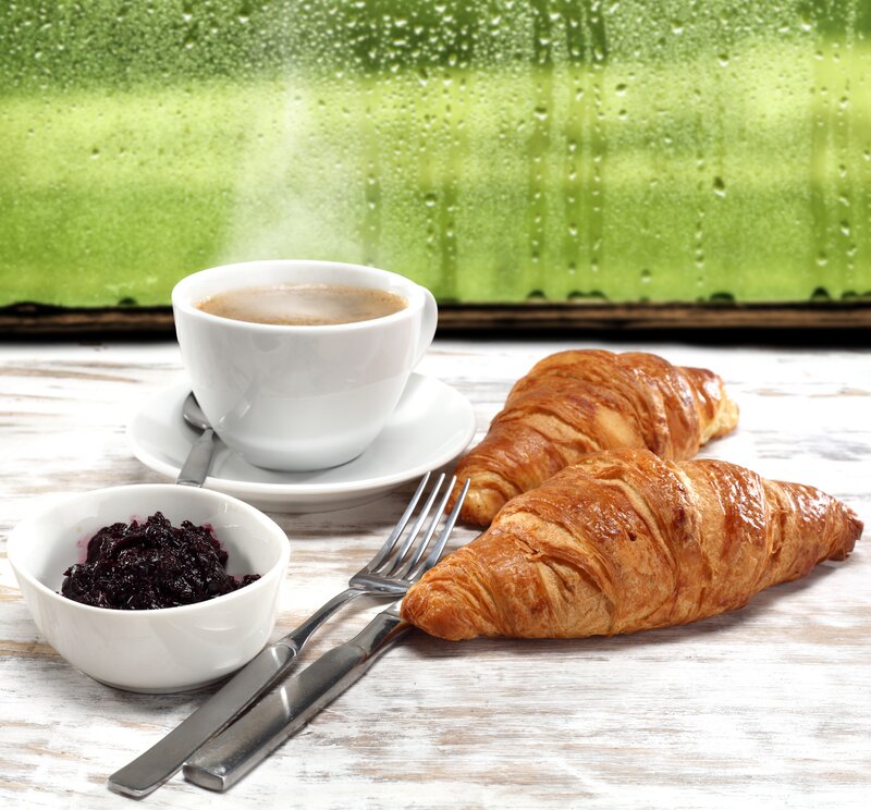 Croissants and Coffee — White, Calm