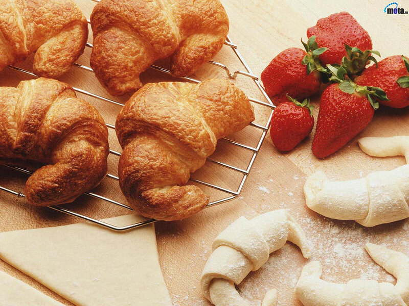 Croissants and Strawberries