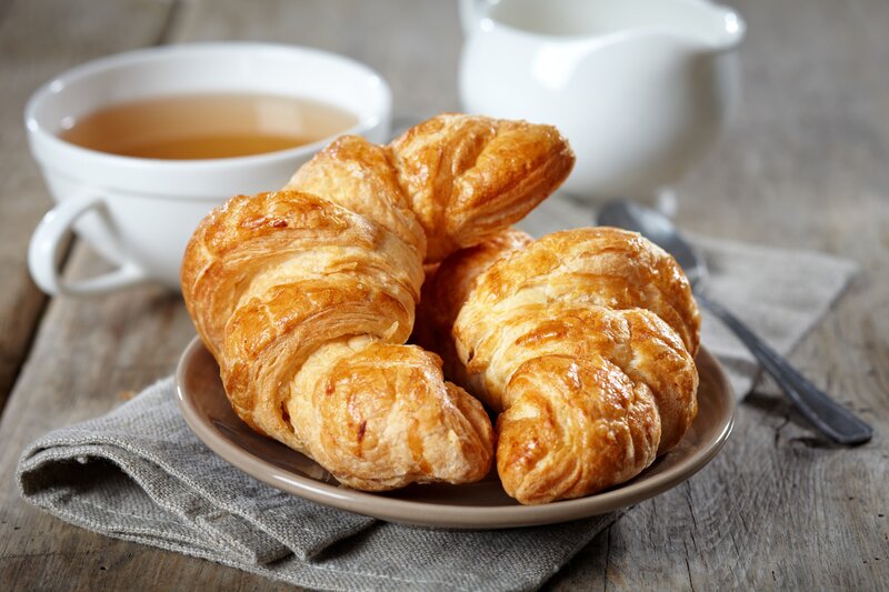Croissants on a Plate — Brown, Calm