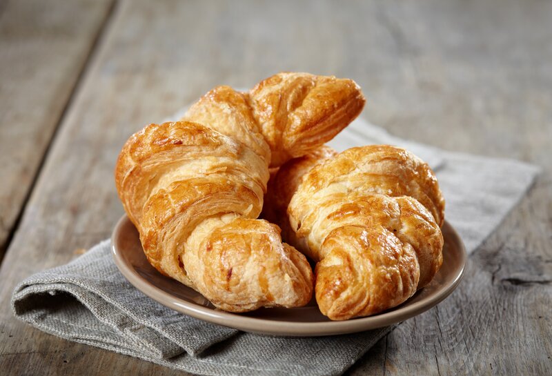 Croissants on a Plate — Brown, Neutral