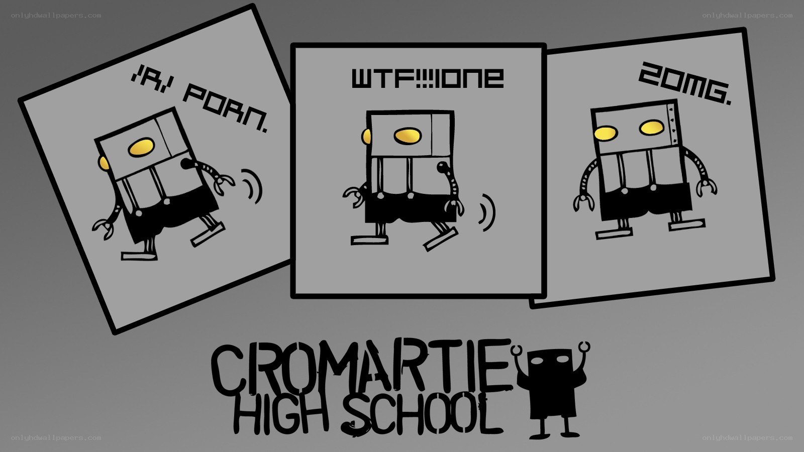 Cromartie High School comic panels