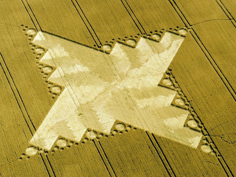 Crop Circle Design — Yellow