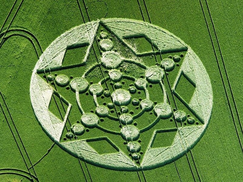 Crop Circle in Field