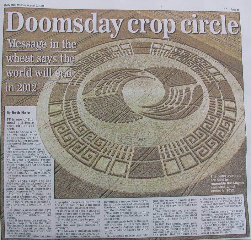 Crop Circle in Wheat Field — Brown