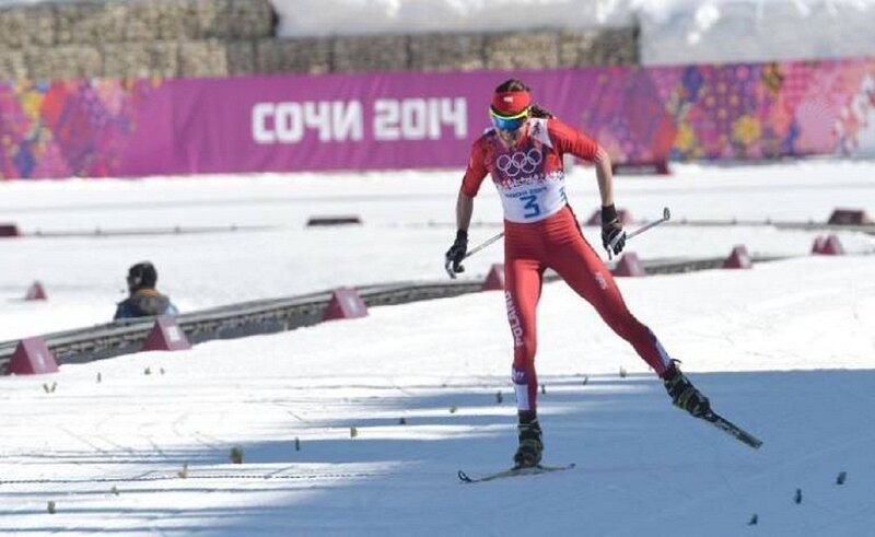 Cross-country Skier — Red, Competitive