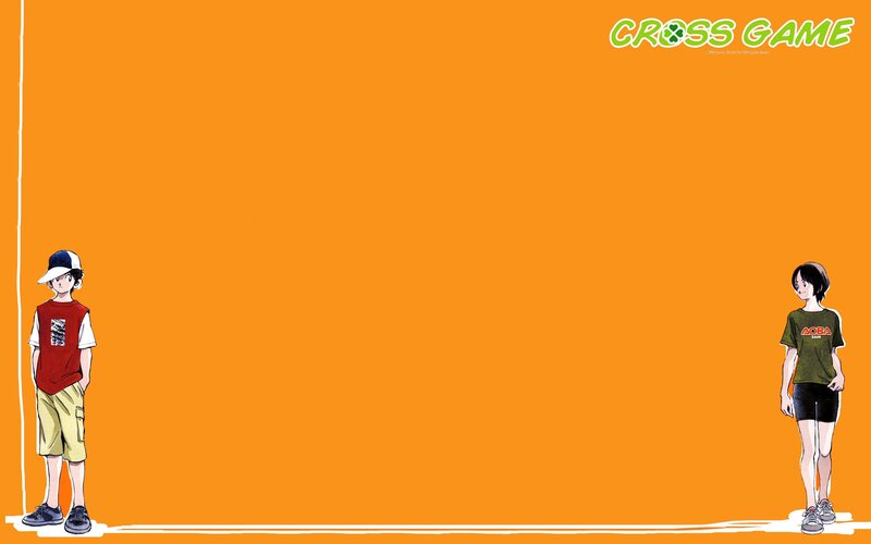 Cross Game characters on orange
