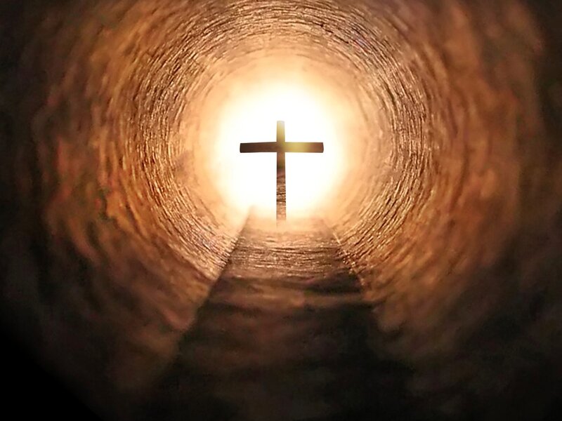 Cross in Tunnel — Brown