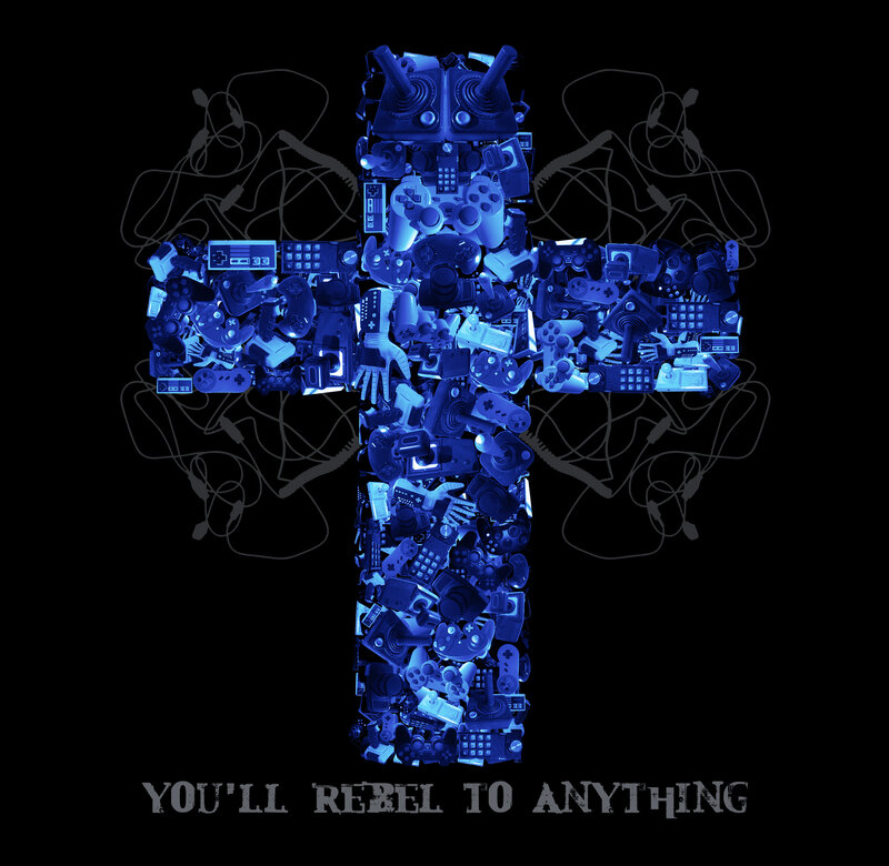 Cross Made of Game Controllers