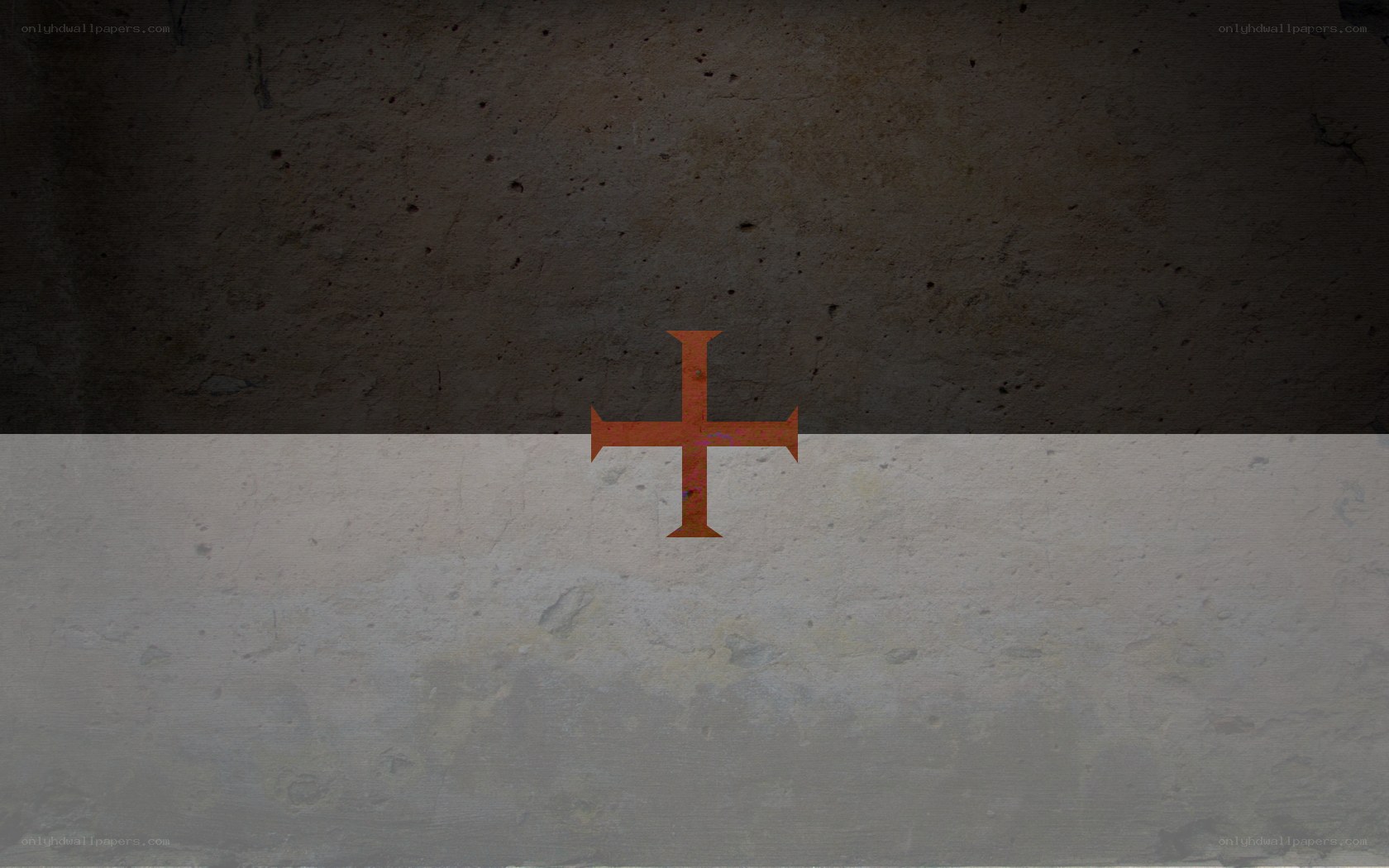 Cross on textured background