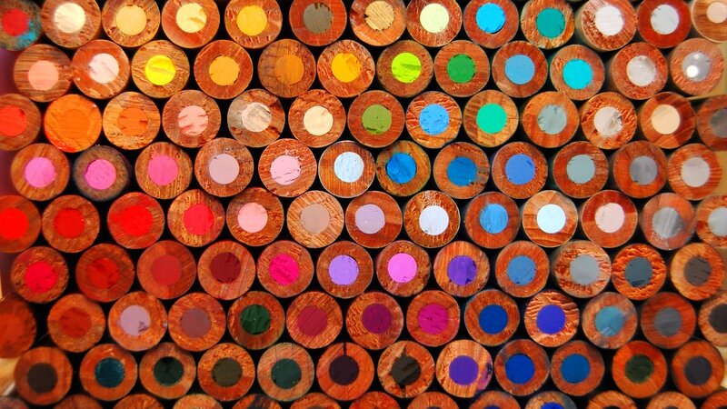 Cross-sections of Colored Pencils