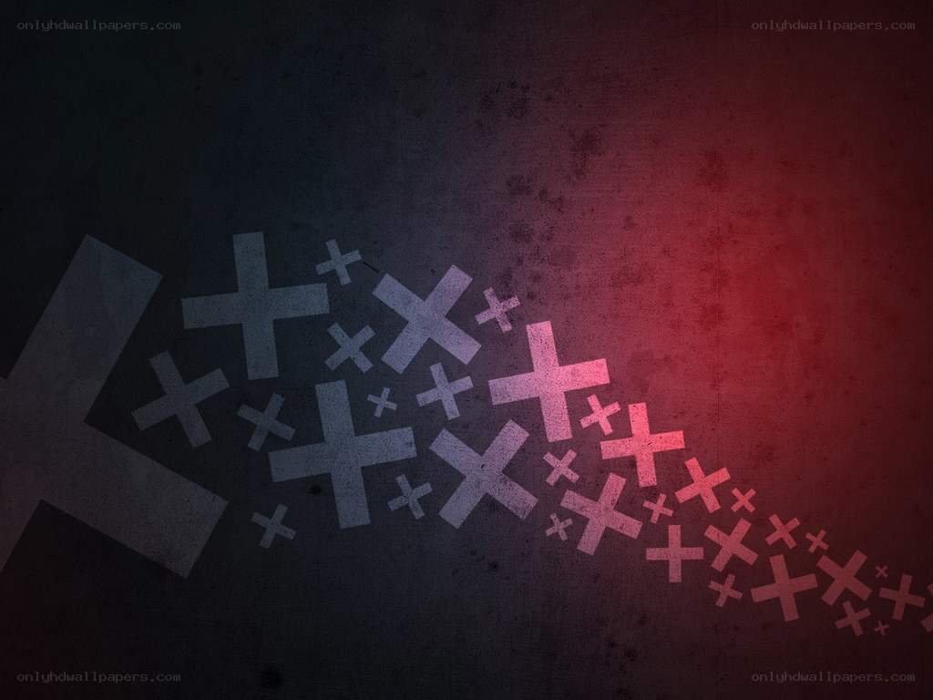 cross symbols on dark background