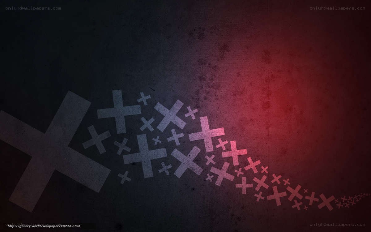 cross symbols on dark background
