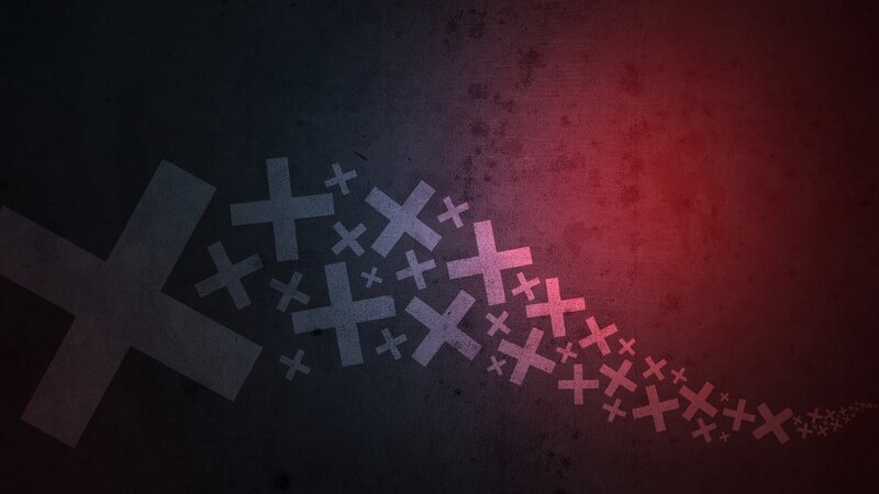 Cross Symbols on Textured Background — Black