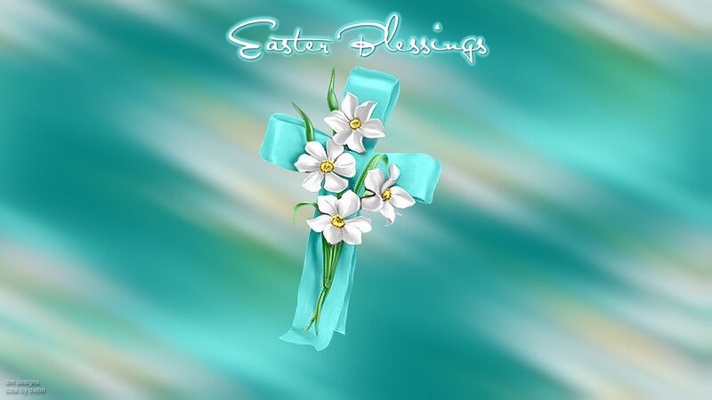 Cross with Flowers