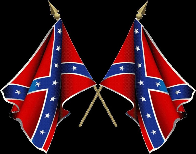 crossed confederate flags