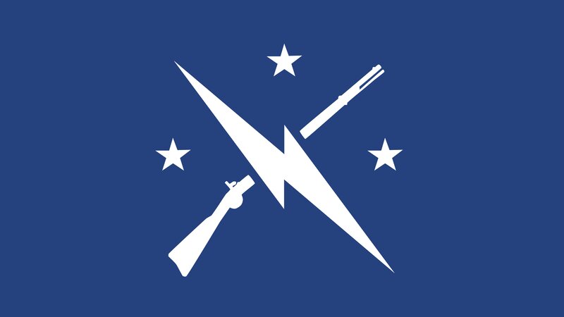 Crossed Rifles and Lightning