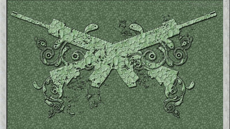 Crossed Rifles Design