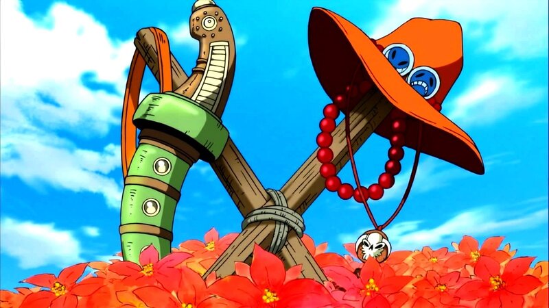 crossed swords and hat in flowers