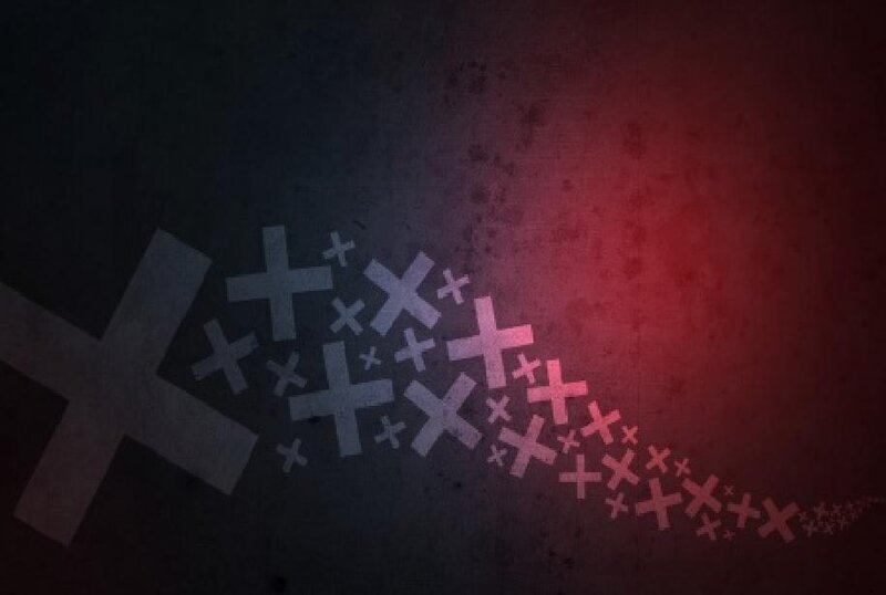 Crosses on Dark Background