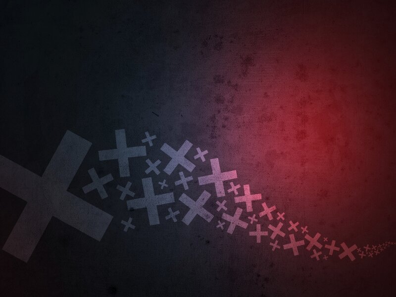 Crosses on Textured Background — Black