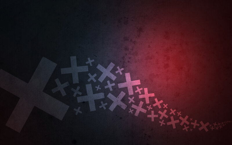 Crosses on Textured Background