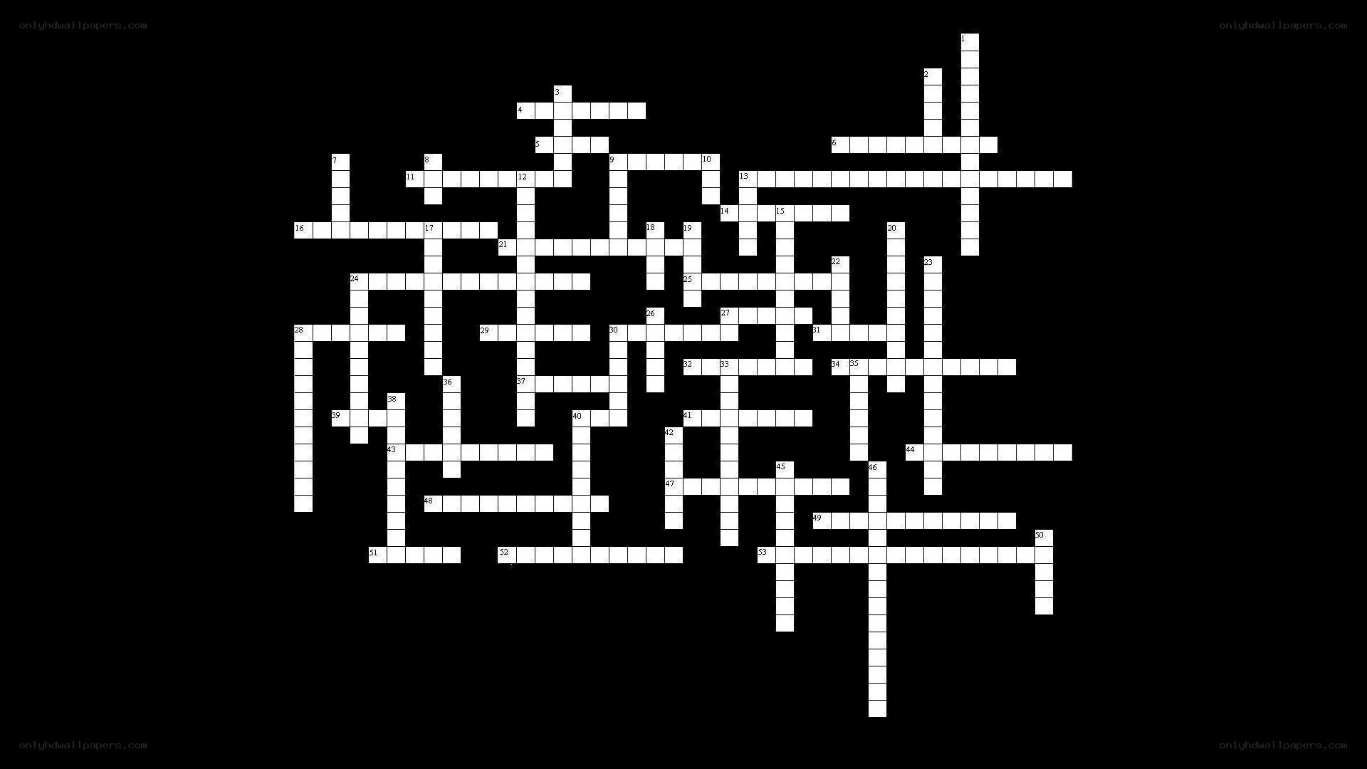 crossword puzzle grid
