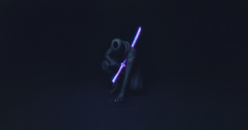 Crouching Figure with Sword
